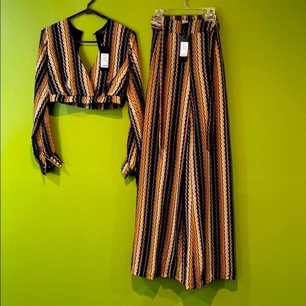 2 piece wide leg set